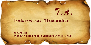 Todorovics Alexandra névjegykártya