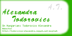 alexandra todorovics business card